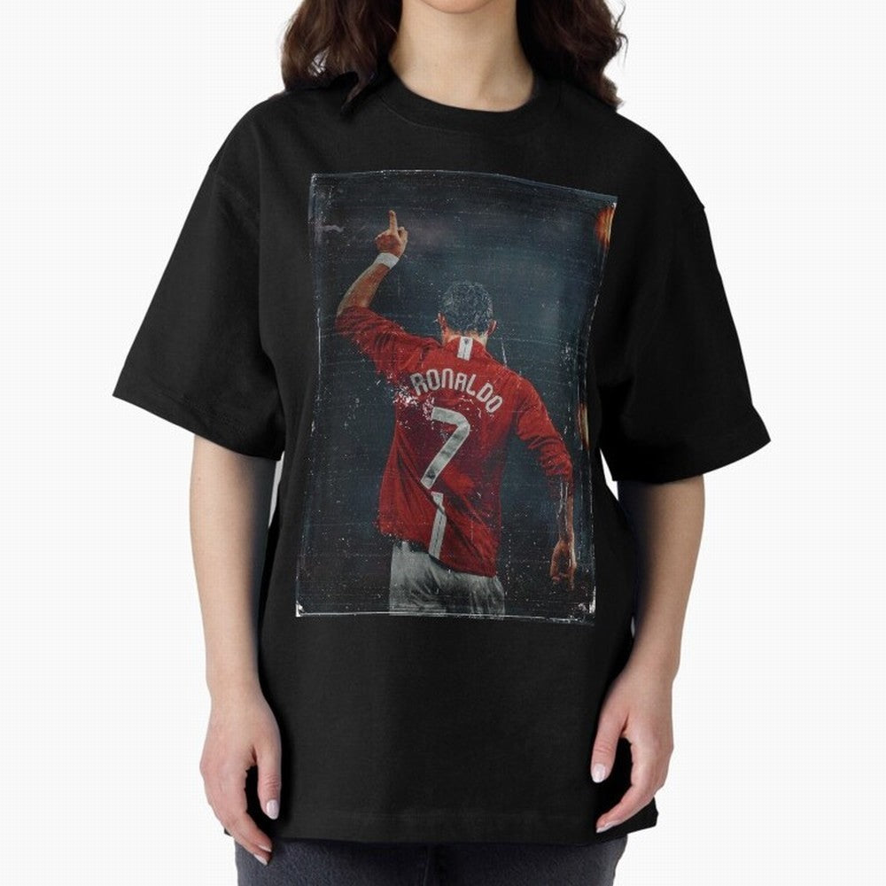 Cristiano Ronaldo Vintage Oversized T-Shirt Represent FIFA World Cup 2026 for Fans of Cristiano Ronaldo and Germany, Bringing Soccer Culture, Superstar Moments, National Team Dreams and Competitive Fire; Great for Watch Parties, Sports Bars, Family