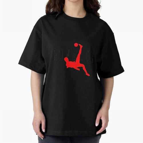 Air Ronaldo Oversized T-Shirt Join the Countdown to FIFA World Cup 2026 USA Canada Mexico with Cristiano Ronaldo, Haaland and CR7, Brazil Energy, Game Day Rituals, Football Legends, Country Pride and the Road to the Final; Ideal for Fans Who Follow