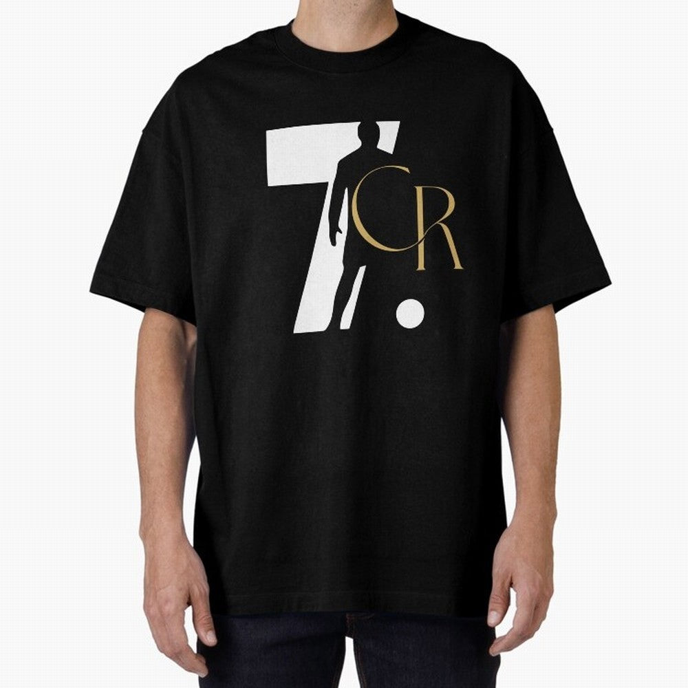 Cristiano Ronaldo Oversized T-Shirt Join the Countdown to FIFA World Cup 2026 Group Stage for Fans of Messi, Neymar and Mbappe and Brazil, Bringing Football History, Final Match Energy, Crowd Noise and Once in a Lifetime Moments; Perfect for People