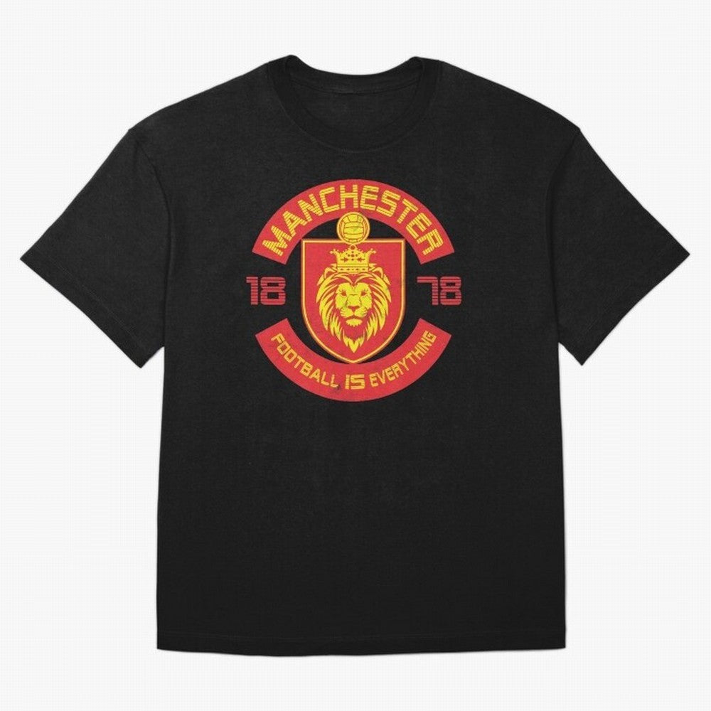 Football Is Everything - Manchester Squad Retro Oversized T-Shirt Get Ready for Global Football Passion for FIFA World Cup 2026 USA Canada Mexico, Capturing Cristiano Ronaldo, England, France and Netherlands, Stadium Memories, Football Loyalty,