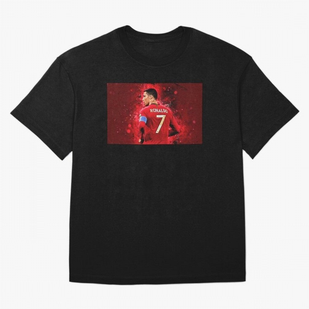 Cristiano Ronaldo Oversized T-Shirt Honor the Beautiful Game during FIFA World Cup 2026 Group Stage for Fans of CR7 and Messi and France and Portugal, Bringing Champion Mindset, Group Stage Buzz, Knockout Tension and Passionate Fan Culture; Perfect