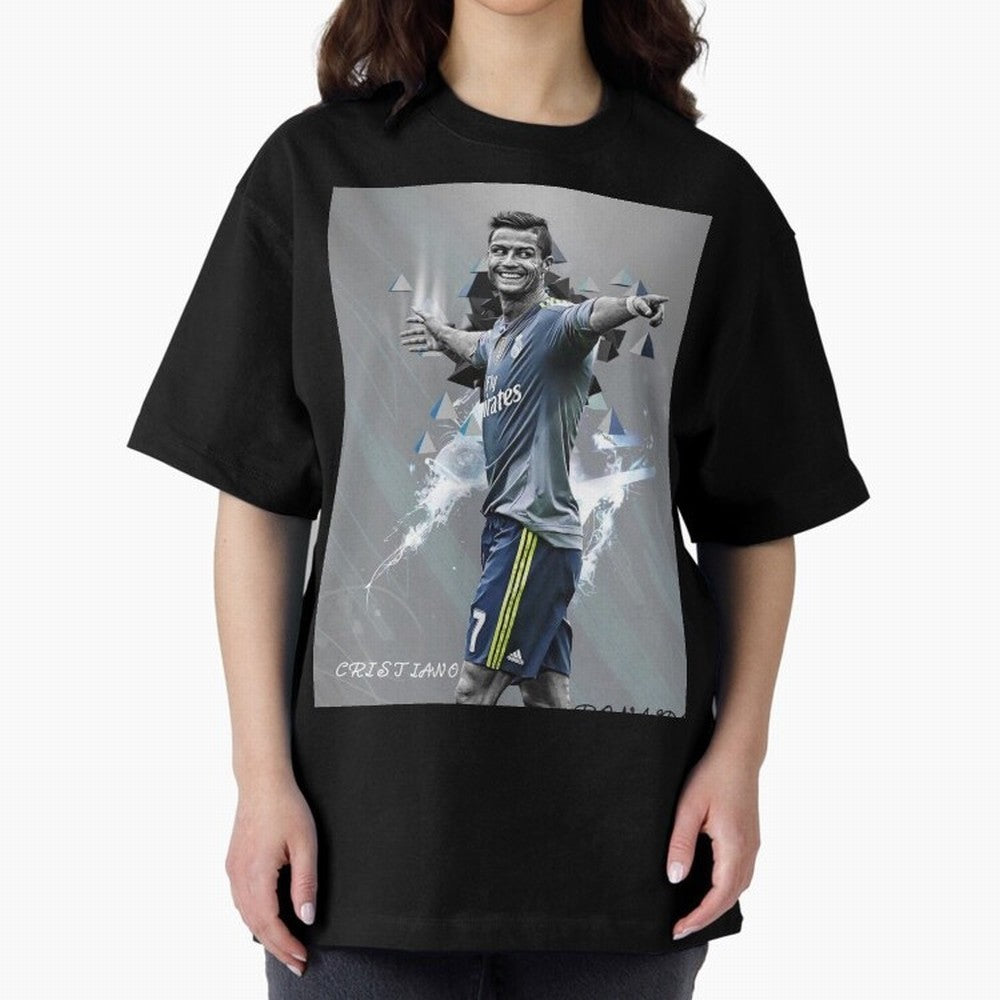 cristiano ronaldo Oversized T-Shirt Join Supporters Worldwide for FIFA World Cup 2026 Group Stage for Fans of Neymar, Haaland and Cristiano Ronaldo and Argentina and Brazil, Bringing Tournament Hype, Historic Matchups, Family Viewing Parties and
