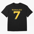 Ronaldo 7 Al-Nassr Football Club - Oversized T-Shirt Celebrate the Biggest Stage of FIFA World Cup 2026 for Fans of Messi, Neymar and Mbappe and Argentina, France and Brazil, Bringing Classic Soccer Heritage, Championship Pressure, Fan Loyalty and