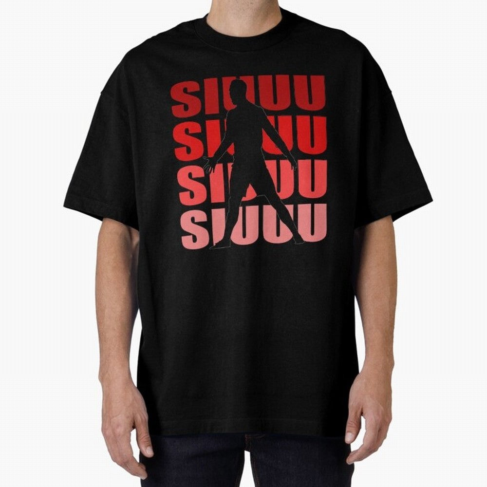 cristiano ronaldo siuuu Oversized T-Shirt Celebrate Unforgettable Nights in Global Football Passion for FIFA World Cup 2026, Capturing Mbappe, Argentina and Brazil, Stadium Chants, National Pride, Trophy Dreams and Unforgettable Football Memories;