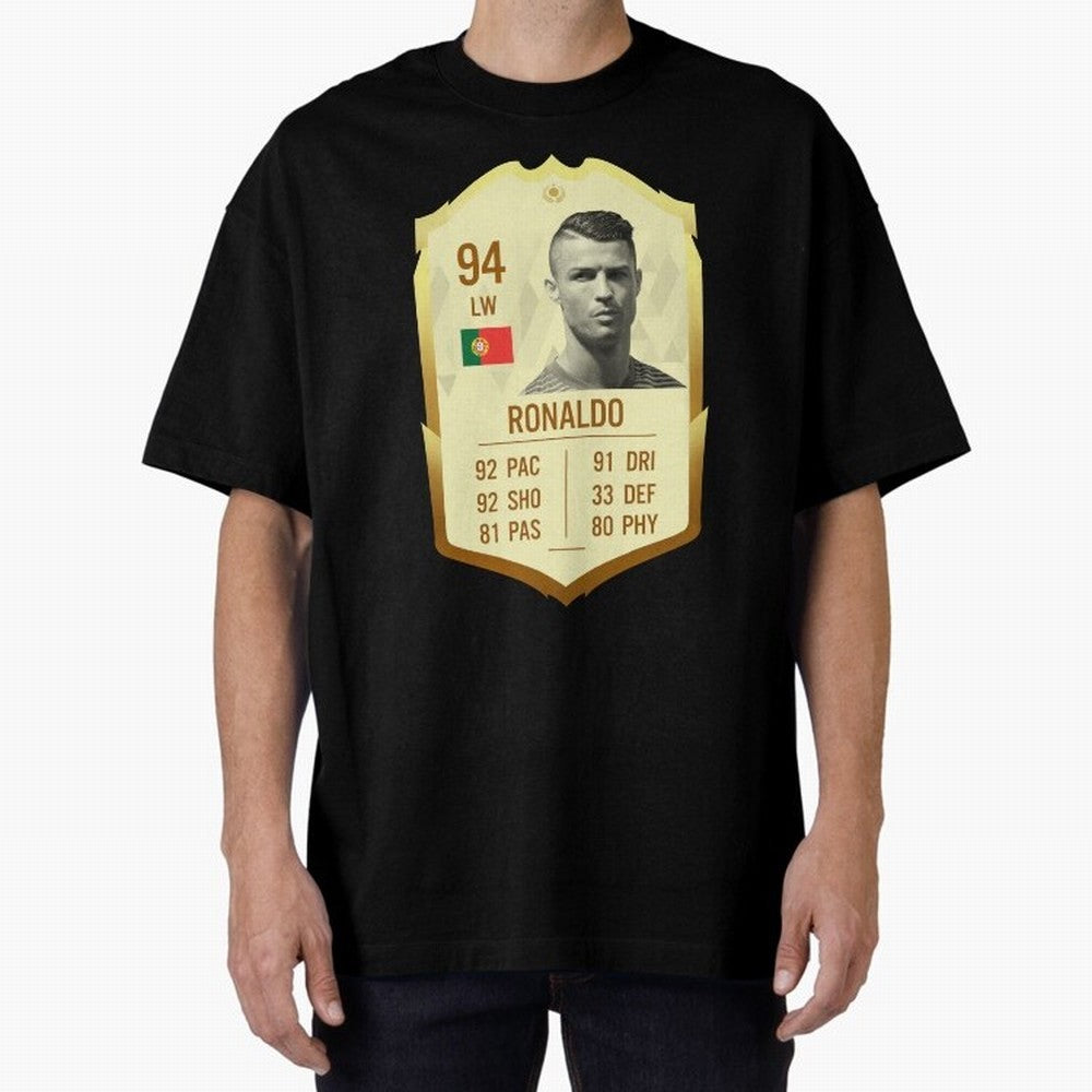 Cristiano Ronaldo Ultimate Card Oversized T-Shirt Carry the Dream of FIFA World Cup 2026 Group Stage Built around Cristiano Ronaldo, Haaland and CR7, Argentina Energy, Fan Favorite Moments, National Team Passion, Big Match Drama and Soccer History;