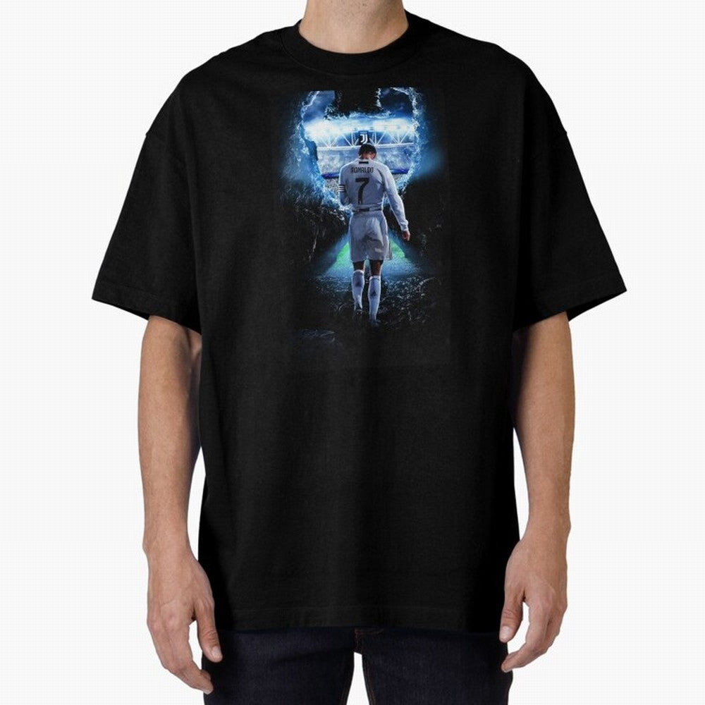 Football player Oversized T-Shirt Bring Retro Soccer Energy to FIFA World Cup 2026 Spirit, Highlighting Argentina, Messi, Champion Mindset, Group Stage Buzz, Knockout Tension and Passionate Fan Culture; Made for Die Hard Supporters, Soccer Lovers,