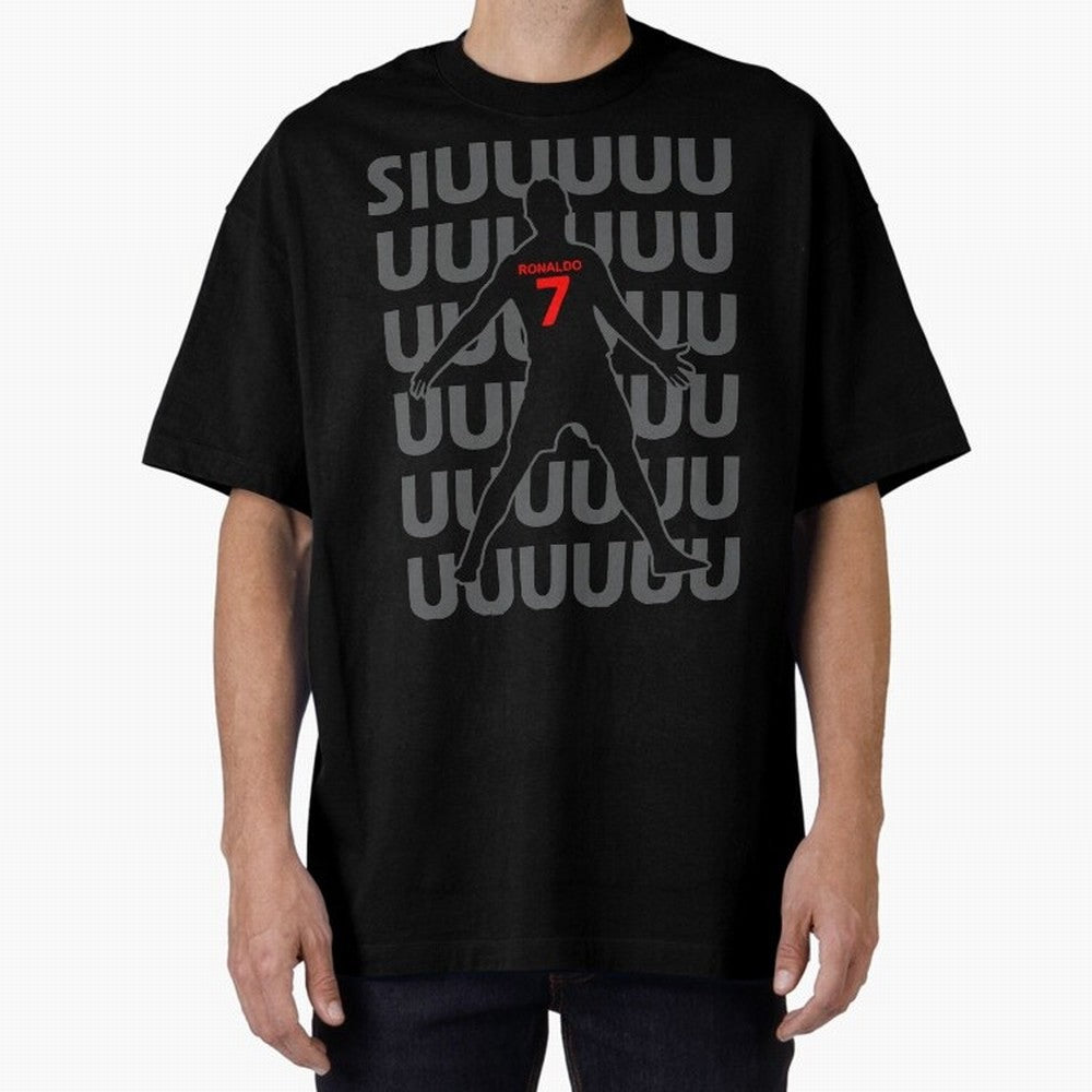 Siuuuuuu Cristiano Ronaldo Kids T-Shirt Oversized T-Shirt Join the Countdown to FIFA World Cup 2026 USA Canada Mexico for Fans of CR7 and Messi and Spain and Netherlands, Bringing Tournament Hype, Historic Matchups, Family Viewing Parties and