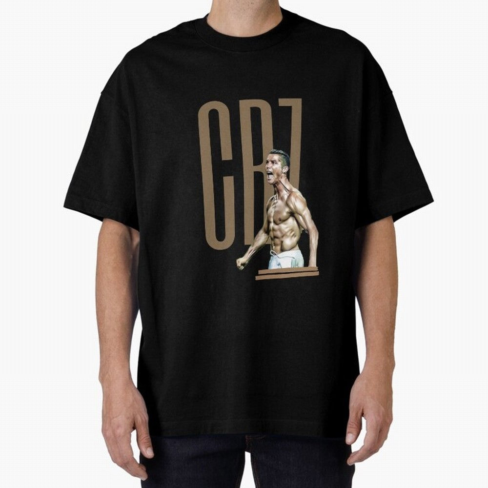 Best Seller - CR7 - Cristiano Ronaldo Merchandise Oversized T-Shirt Show Your Love for the FIFA World Cup 2026 Group Stage Journey through Mbappe Highlights, Argentina and Brazil Pride, Retro Football Energy, Iconic Rivalries, Trophy Chase Drama