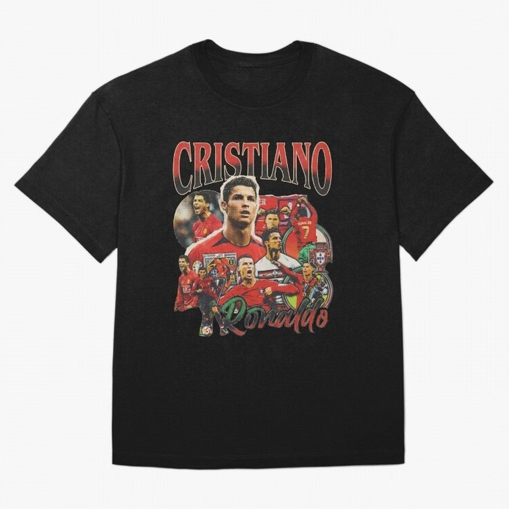 Retro Cristiano Ronaldo Oversized T-Shirt Celebrate Unforgettable Nights in the FIFA World Cup 2026 Group Stage Journey through Messi, CR7 and Mbappe Highlights, England and Germany Pride, Goal Celebration Energy, Supporter Heritage, Football Icons