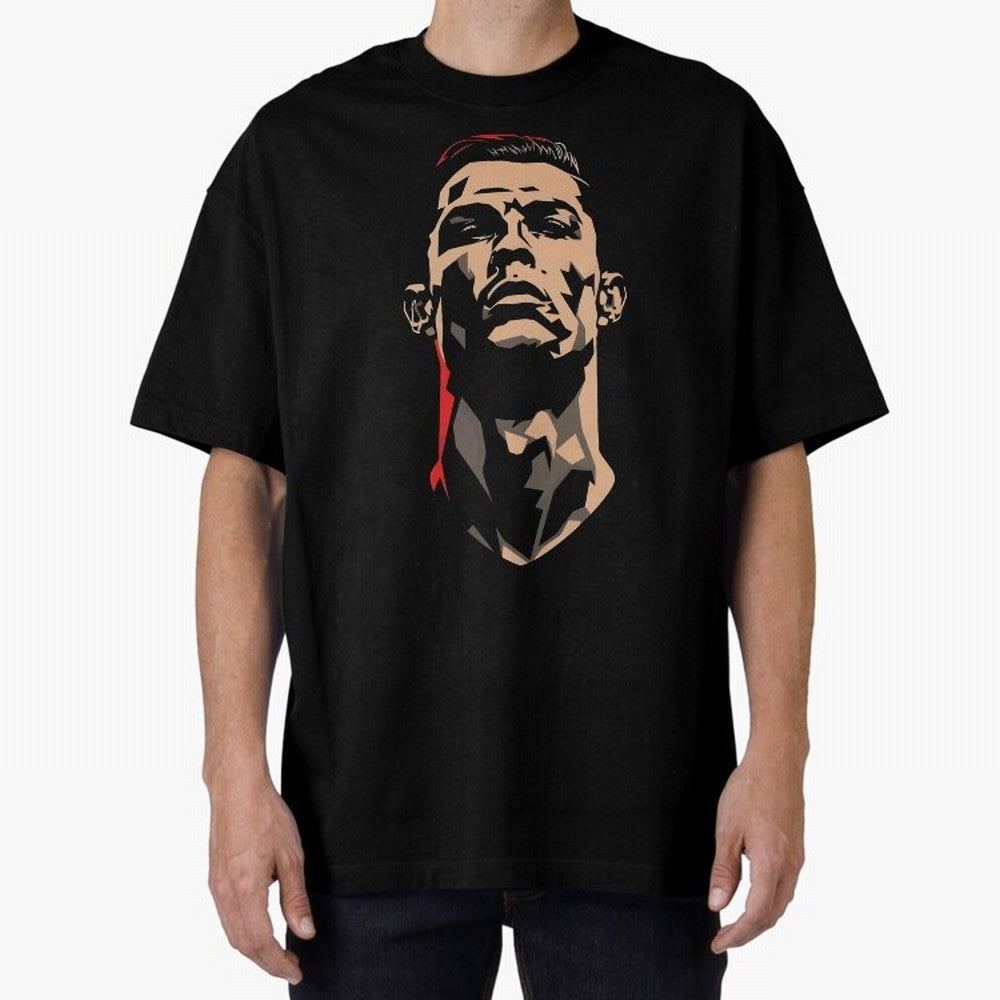 Cristiano Ronaldo CR7 Oversized T-Shirt Celebrate the Magic of FIFA World Cup 2026 Spirit, Featuring Portugal, Mbappe, Vintage Soccer Flavor, Modern Football Stars, National Flags and Final Night Emotion; Ideal for Fans Who Follow Messi, Cristiano