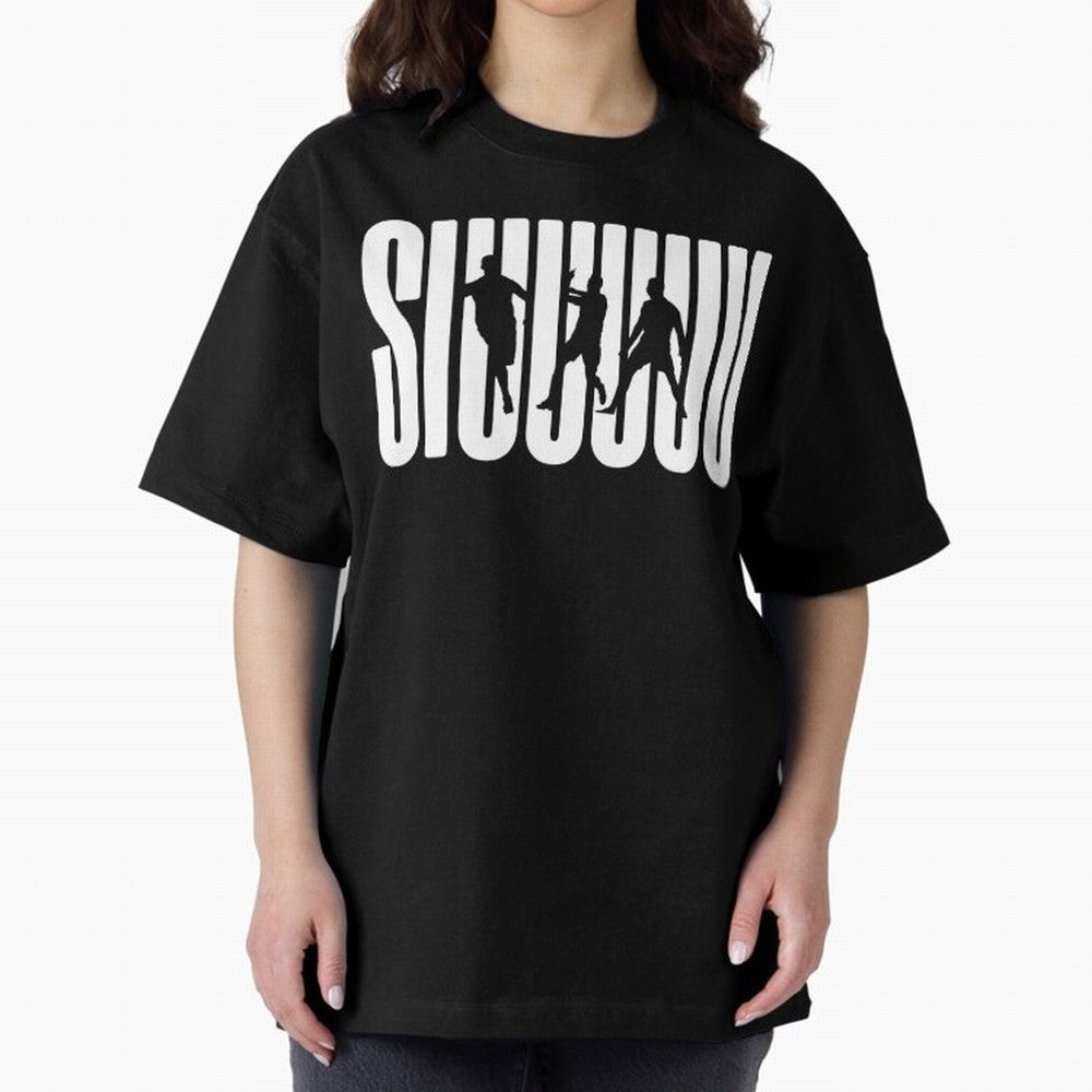 Siuuu Cristiano ronaldo CR7 funny Oversized T-Shirt Spotlight Global Football Passion for FIFA World Cup 2026 USA Canada Mexico, with Messi and Cristiano Ronaldo, England, France and Netherlands, Soccer Culture, Superstar Moments, National Team