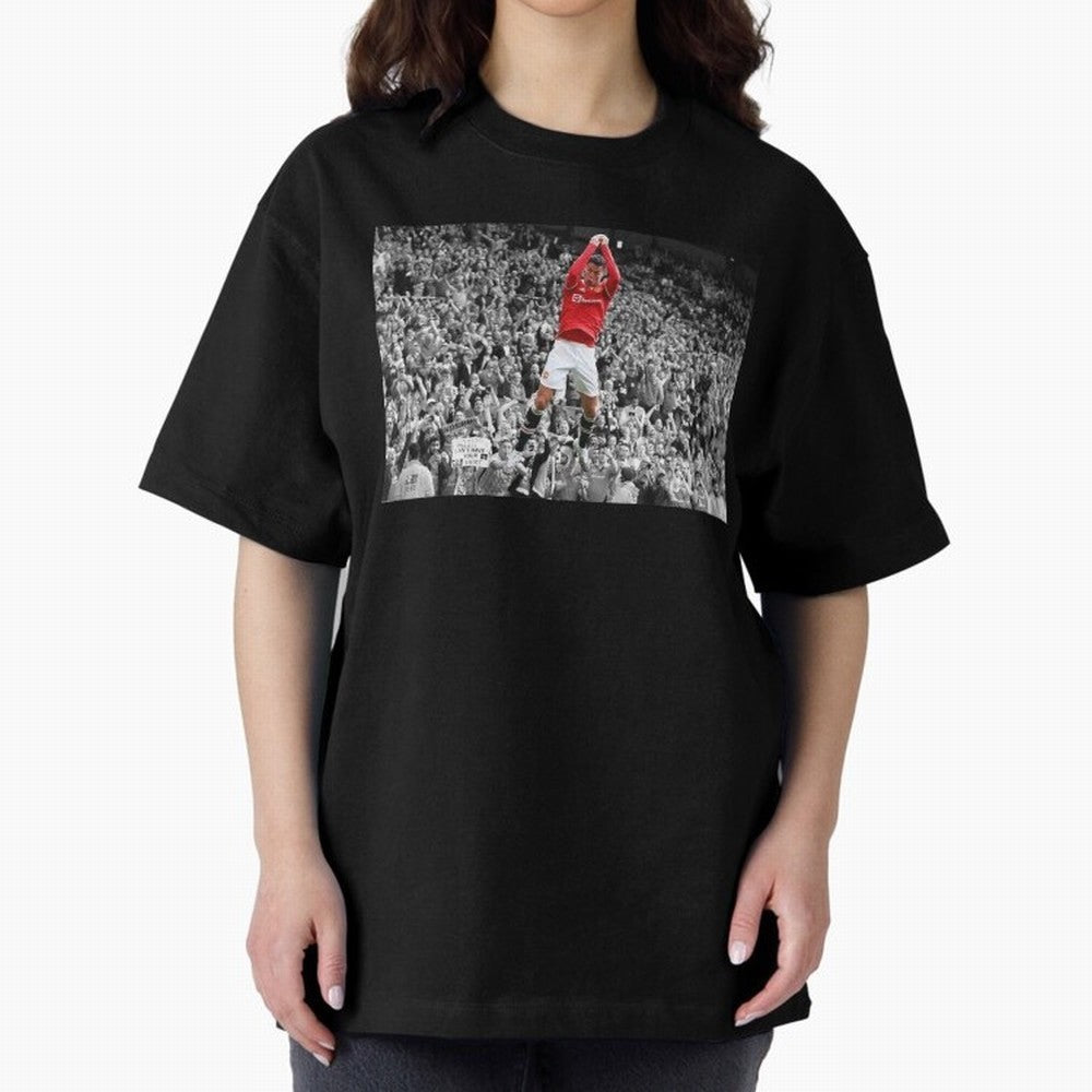 CR7 celebration Oversized T-Shirt Bring International Match Energy to FIFA World Cup 2026 USA Canada Mexico for Fans of Cristiano Ronaldo, Haaland and CR7 and Spain, Bringing Football History, Final Match Energy, Crowd Noise and Once in a Lifetime