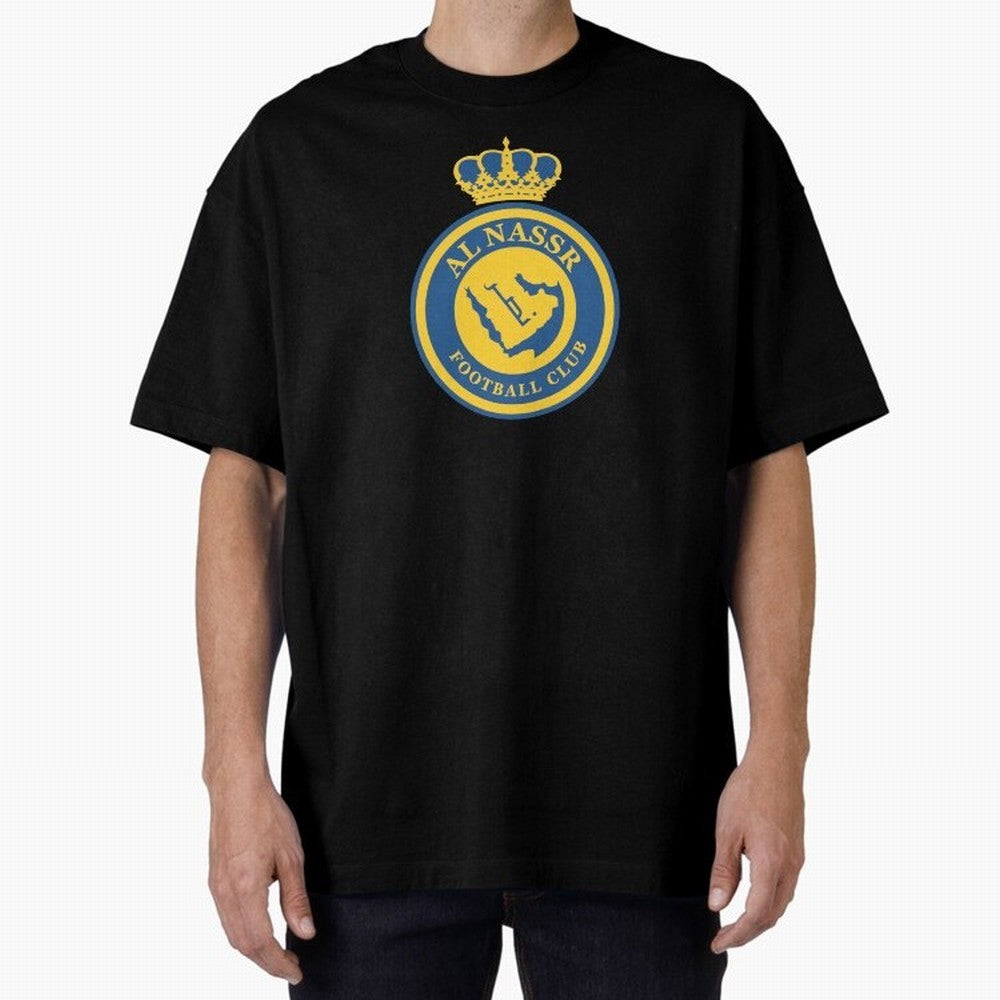 Al-Nassr Football Club - Oversized T-Shirt Celebrate Rivalries and Pride in FIFA World Cup 2026 Group Stage for Fans of Messi and Spain, Bringing Global Supporter Spirit, Legendary Goals, National Colors and Tournament Celebration; Great for