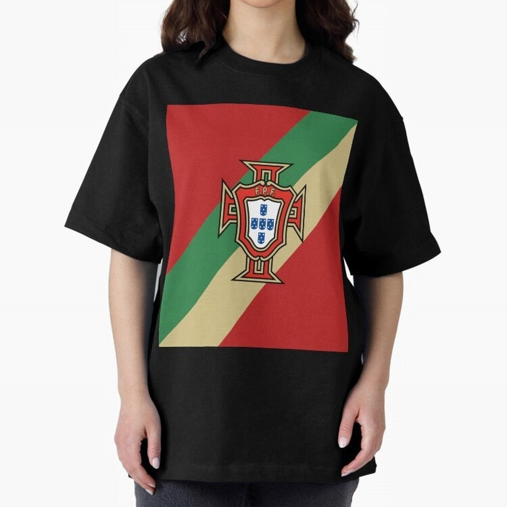 Portugal | 2026 World Cup Fan Apparel Oversized T-Shirt Show Up for the Glory of FIFA World Cup 2026 USA Canada Mexico Connected to Messi, Neymar and Mbappe, Spain and Netherlands Energy, Classic Soccer Heritage, Championship Pressure, Fan Loyalty