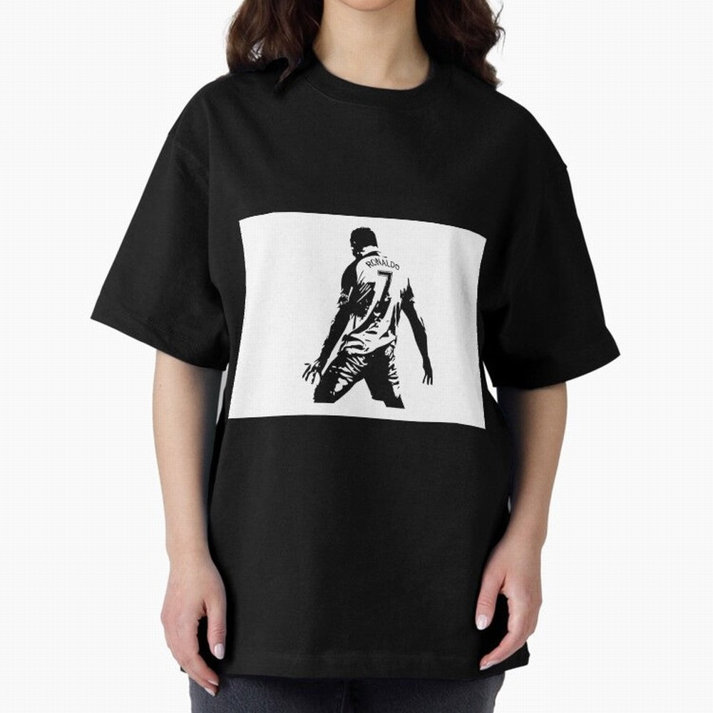 Cristiano Ronaldo Oversized T-Shirt Fuel FIFA World Cup 2026 USA Canada Mexico for Fans of Mbappe and Neymar and Spain and Netherlands, Bringing Football History, Final Match Energy, Crowd Noise and Once in a Lifetime Moments; Ideal for Passionate