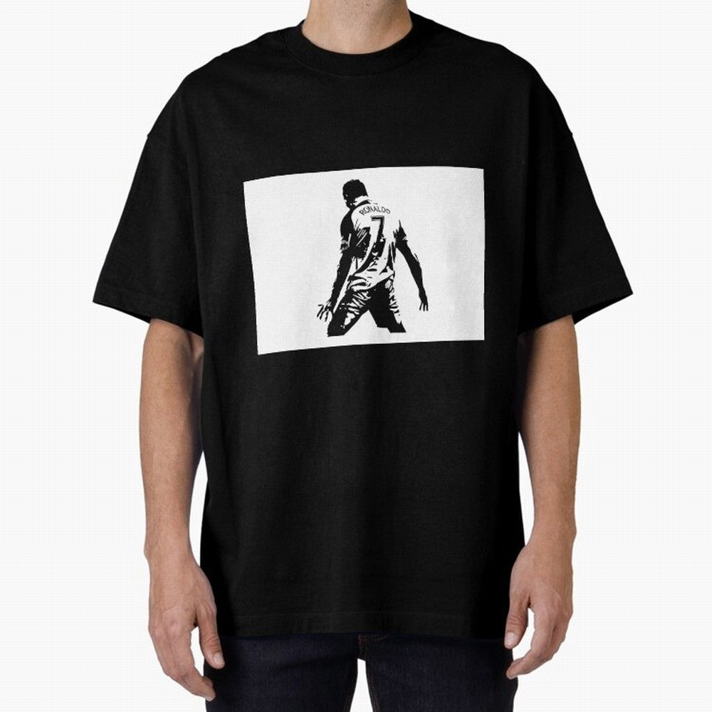Cristiano Ronaldo Oversized T-Shirt Fuel FIFA World Cup 2026 USA Canada Mexico for Fans of Mbappe and Neymar and Spain and Netherlands, Bringing Football History, Final Match Energy, Crowd Noise and Once in a Lifetime Moments; Ideal for Passionate