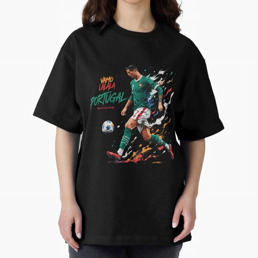 Portugal CR7 Fan World Cup 26 Oversized T-Shirt Make Game Day About FIFA World Cup 2026 Driven by Neymar, England Energy, Retro Football Energy, Iconic Rivalries, Trophy Chase Drama and Stadium Atmosphere; Created for Match Day Parties, Soccer