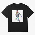 Cristiano Ronaldo art design. Cristiano Ronaldo sketch art Oversized T-Shirt Live for the Drama of FIFA World Cup 2026 USA Canada Mexico Spirit, Celebrating Argentina, Haaland, Game Day Rituals, Football Legends, Country Pride and the Road to the