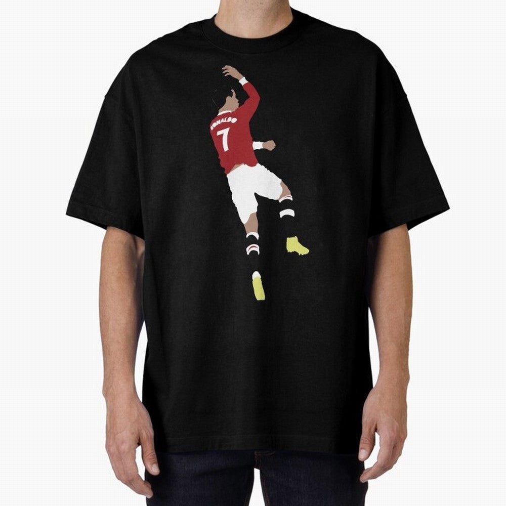 Cristiano Ronaldo Suuii - Design Oversized T-Shirt Feel the Roar of Global Football Passion for FIFA World Cup 2026 USA Canada Mexico, Centered on Cristiano Ronaldo, Haaland and CR7, France and Portugal, Stadium Memories, Football Loyalty,
