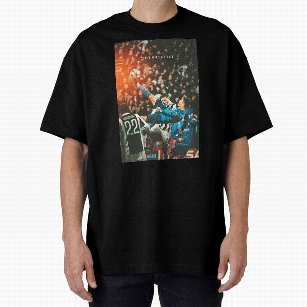 Ronaldo Bicycle Kick Skills Greatest, Ronaldo Gifts, Ronaldo Best Selling , Ronaldo Top Items Poste Oversized T-Shirt Carry the Colors and Pride of Match Day Hype around FIFA World Cup 2026 USA Canada Mexico, Haaland and Mbappe, France and