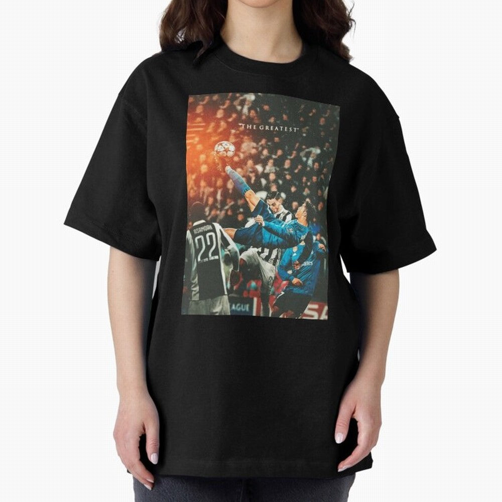 Ronaldo Bicycle Kick Skills Greatest, Ronaldo Gifts, Ronaldo Best Selling , Ronaldo Top Items Poste Oversized T-Shirt Carry the Colors and Pride of Match Day Hype around FIFA World Cup 2026 USA Canada Mexico, Haaland and Mbappe, France and