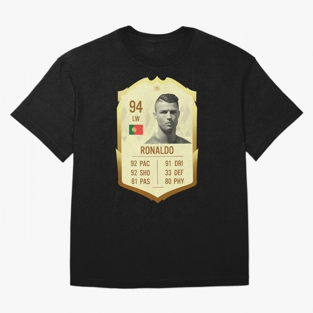 Cristiano Ronaldo Ultimate Card Oversized T-Shirt Make Your Look Match the FIFA World Cup 2026 USA Canada Mexico Journey through CR7 Highlights, England and Germany Pride, Sports Nostalgia, International Competition, Famous Players and