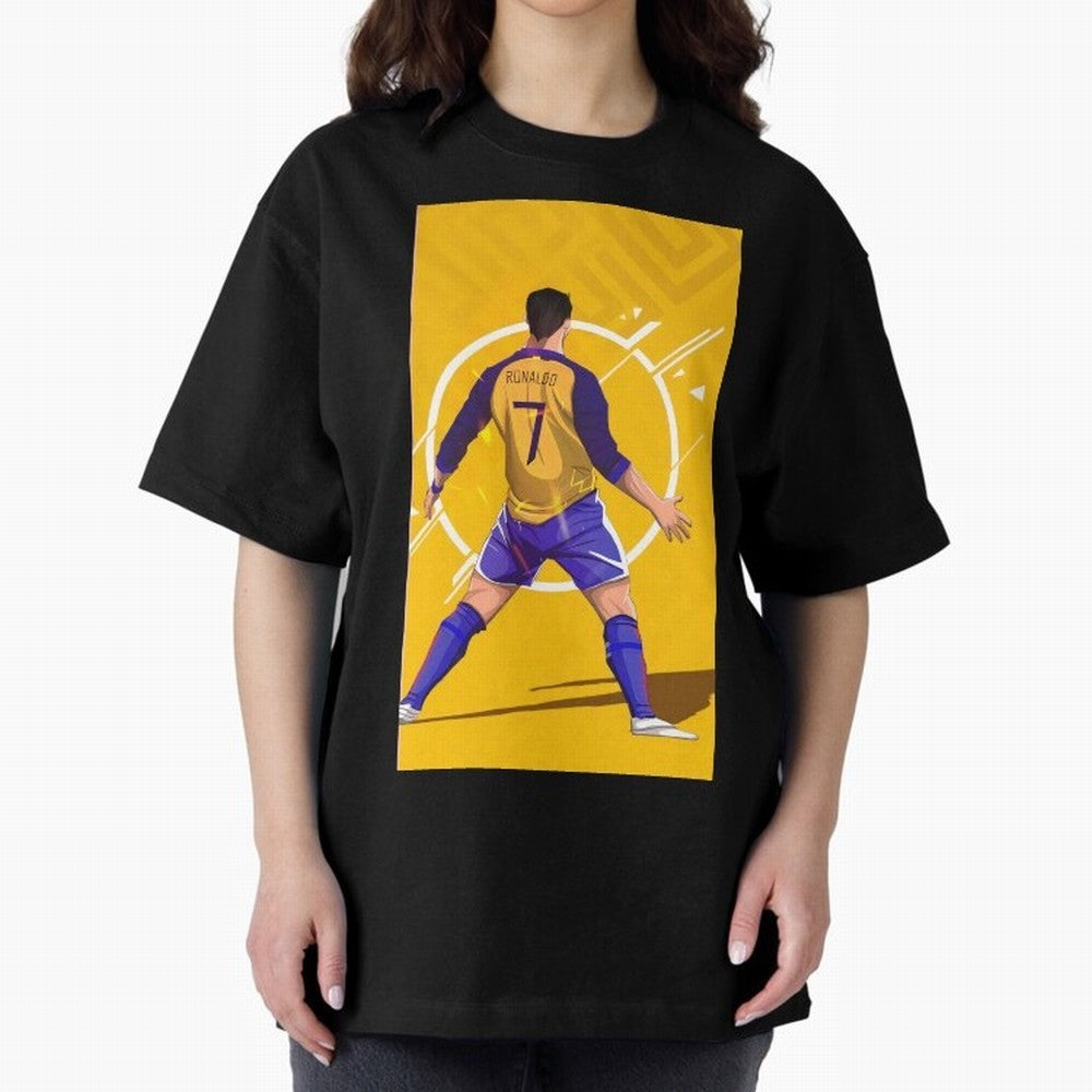 Cristiano Ronaldo Oversized T-Shirt Bring Stadium Energy to FIFA World Cup 2026 USA Canada Mexico Driven by Neymar, Haaland and Cristiano Ronaldo, Portugal Energy, Retro Football Energy, Iconic Rivalries, Trophy Chase Drama and Stadium Atmosphere;
