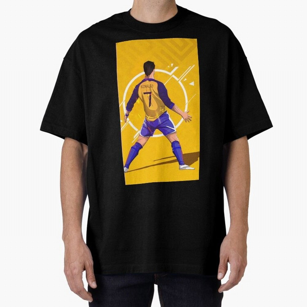 Cristiano Ronaldo Oversized T-Shirt Bring Stadium Energy to FIFA World Cup 2026 USA Canada Mexico Driven by Neymar, Haaland and Cristiano Ronaldo, Portugal Energy, Retro Football Energy, Iconic Rivalries, Trophy Chase Drama and Stadium Atmosphere;