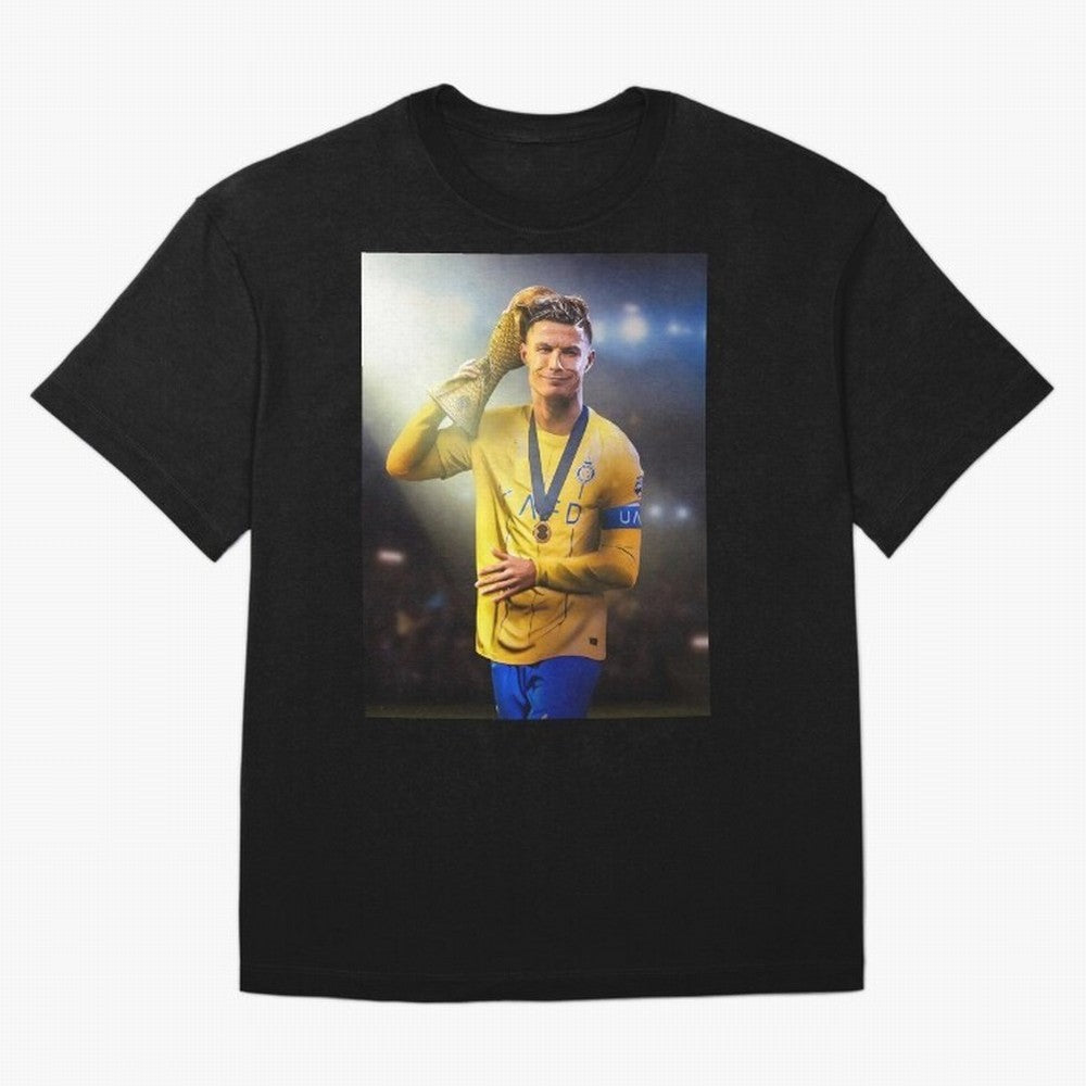 Cristiano Ronaldo Oversized T-Shirt Refresh Global Football Passion for FIFA World Cup 2026 Group Stage, Filled with Messi, CR7 and Mbappe, Argentina and Brazil, Global Supporter Spirit, Legendary Goals, National Colors and Tournament Celebration;