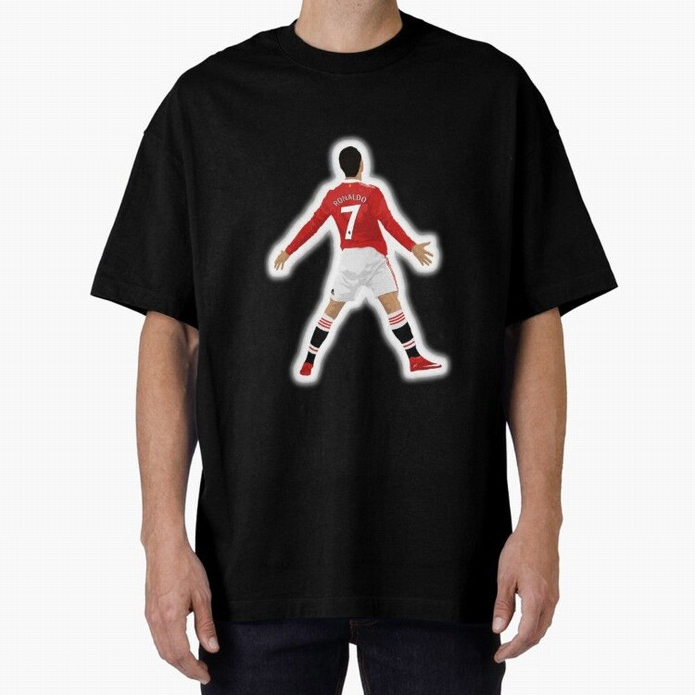 Art Cristiano Ronaldo Oversized T-Shirt Show Fan Pride Across Global Football Passion for FIFA World Cup 2026, with CR7, Argentina, Football History, Final Match Energy, Crowd Noise and Once in a Lifetime Moments; Ideal for Fans Who Follow Messi,