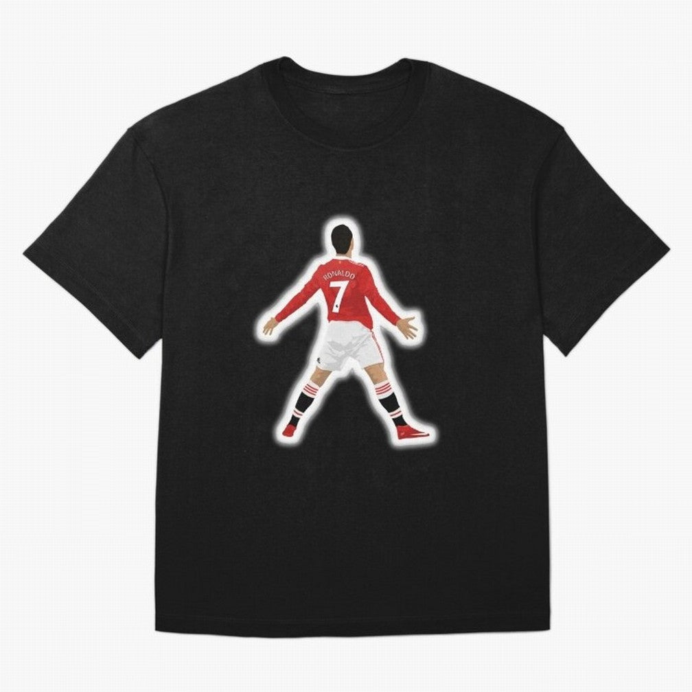 Art Cristiano Ronaldo Oversized T-Shirt Show Fan Pride Across Global Football Passion for FIFA World Cup 2026, with CR7, Argentina, Football History, Final Match Energy, Crowd Noise and Once in a Lifetime Moments; Ideal for Fans Who Follow Messi,