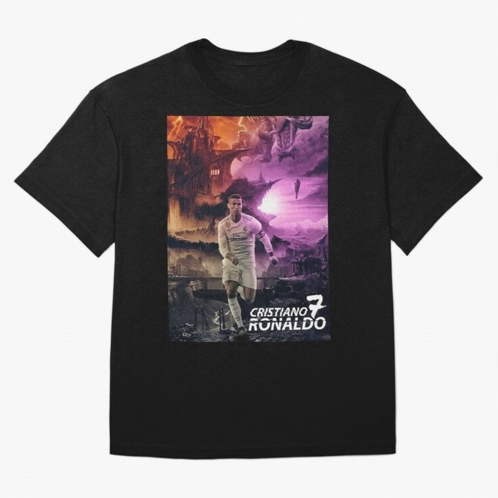 Cristiano Ronaldo | CR7 Design Oversized T-Shirt Celebrate Global Passion for Match Day Hype around FIFA World Cup 2026 Group Stage, Neymar, England and Germany, Football Passion, Legendary Performances, Festival Vibes and Supporter Community; Made