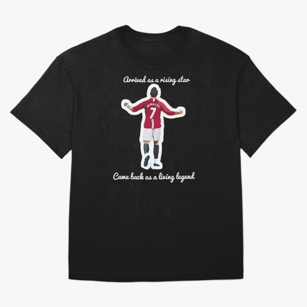 Cristiano Ronaldo Manchester United Siu Siuuu MUFC Oversized T-Shirt Live for the Drama of Global Football Passion for FIFA World Cup 2026, Made for Neymar, Spain, Retro Football Energy, Iconic Rivalries, Trophy Chase Drama and Stadium Atmosphere;