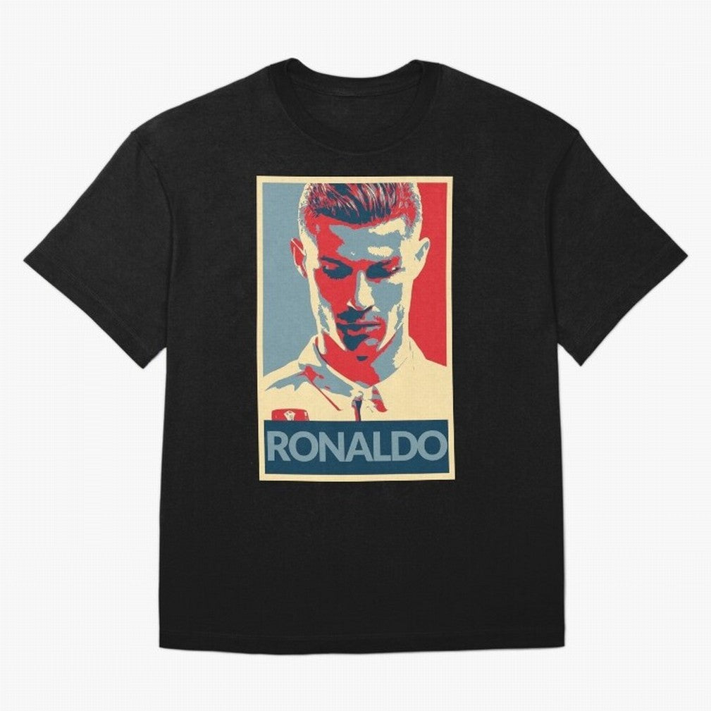 Cristiano Ronaldo Oversized T-Shirt Celebrate Global Passion for FIFA World Cup 2026 for Fans of CR7 and Messi and Portugal, Spain and Germany, Bringing Sports Nostalgia, International Competition, Famous Players and Unforgettable Victories; Built