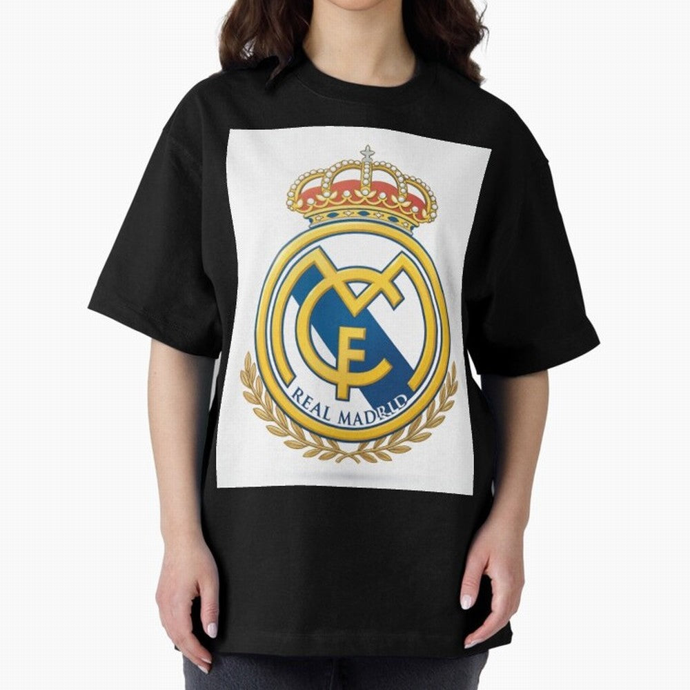 Real Futbol Bernab¨¦u Oversized T-Shirt Make Every Match About FIFA World Cup 2026 for Fans of Messi and Cristiano Ronaldo and France and Portugal, Bringing Stadium Memories, Football Loyalty, International Chants and Championship Tradition; Great