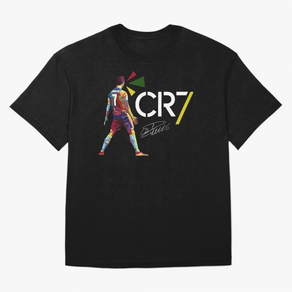 Cr7 Cristiano Ronaldo Signature Oversized T-Shirt Carry Global Football Passion for FIFA World Cup 2026, with Messi and Cristiano Ronaldo, France, Global Supporter Spirit, Legendary Goals, National Colors and Tournament Celebration; Ideal for