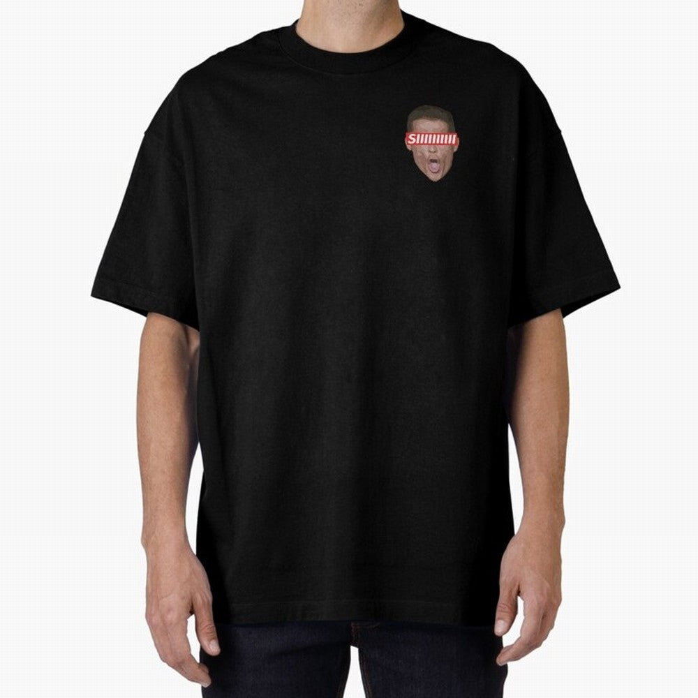 SIIII - Cristiano Ronaldo - Floating Head Oversized T-Shirt Join Supporters Worldwide for FIFA World Cup 2026 Centered on Messi, Argentina and Brazil Energy, Retro Football Energy, Iconic Rivalries, Trophy Chase Drama and Stadium Atmosphere; Ideal