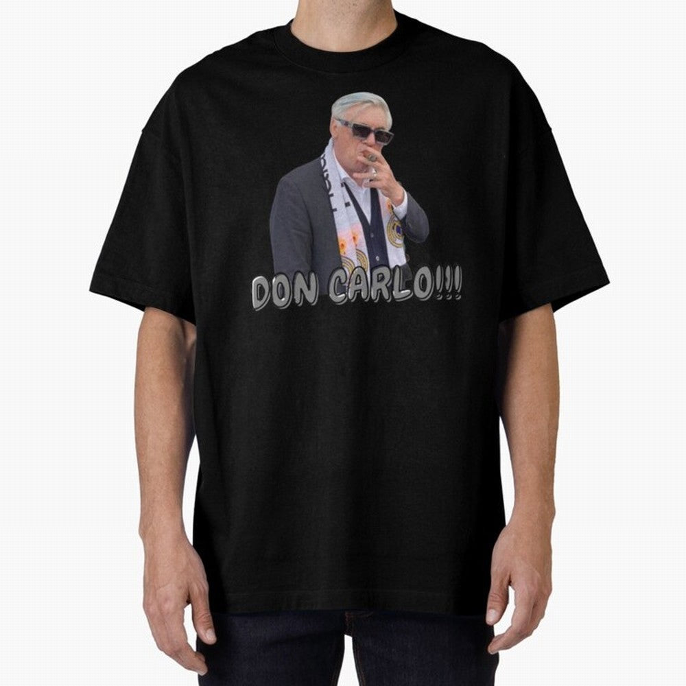 Don Carlo Ancelotti Oversized T-Shirt Feel the Heartbeat of FIFA World Cup 2026 Group Stage for Fans of Neymar and Spain and Netherlands, Bringing Worldwide Fan Energy, Dramatic Goals, Stadium Lights and Championship Celebrations; Great for
