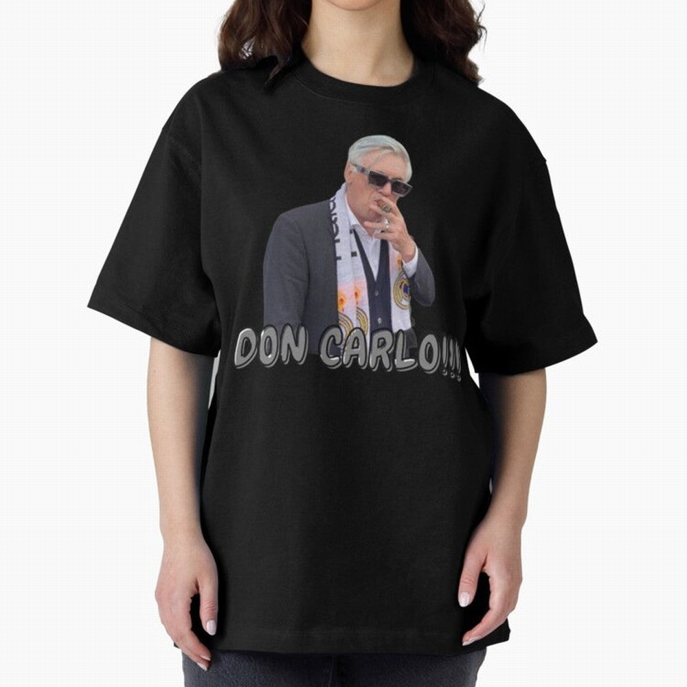 Don Carlo Ancelotti Oversized T-Shirt Feel the Heartbeat of FIFA World Cup 2026 Group Stage for Fans of Neymar and Spain and Netherlands, Bringing Worldwide Fan Energy, Dramatic Goals, Stadium Lights and Championship Celebrations; Great for