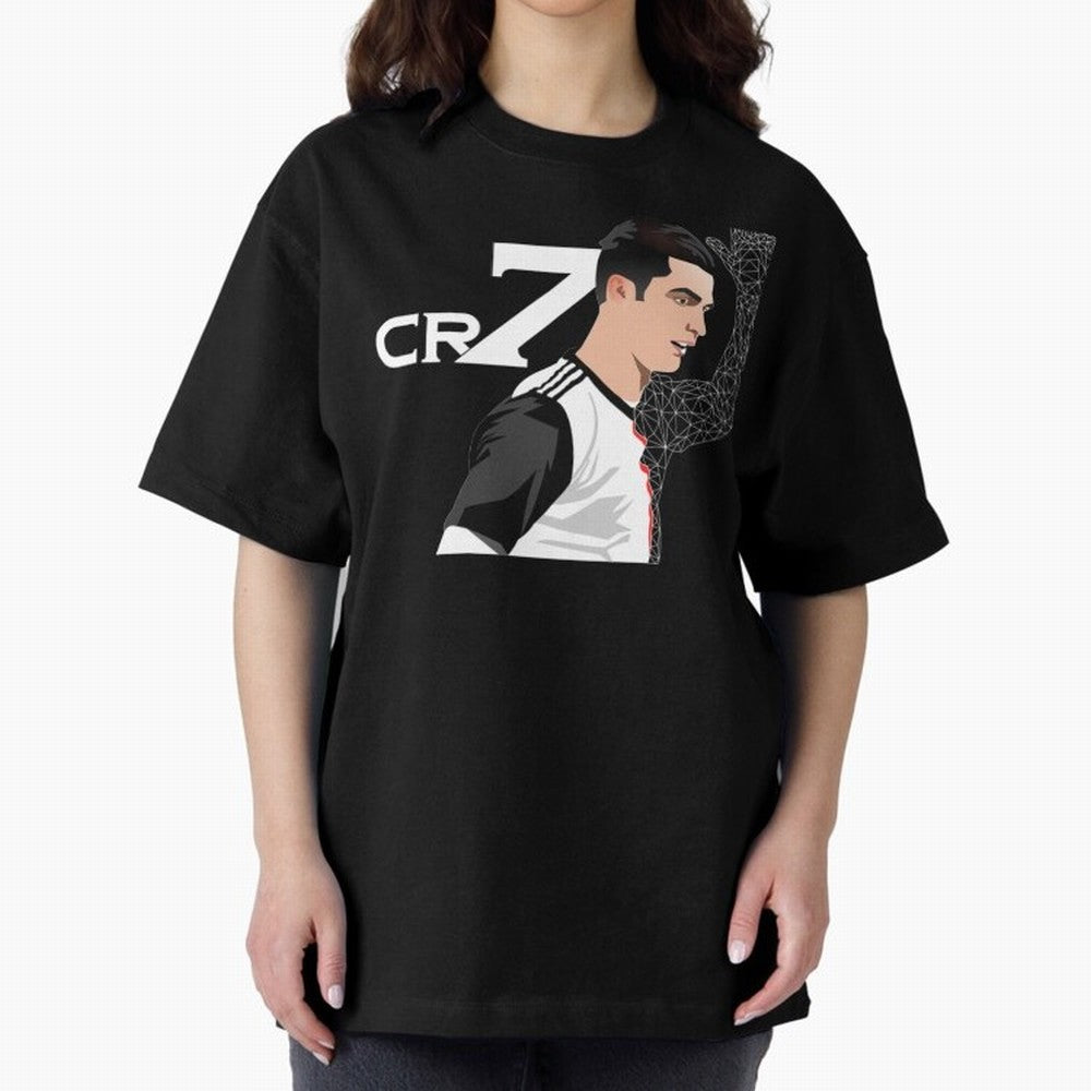 Cristiano Ronaldo 7 Cristiano Ronaldo Cristiano Oversized T-Shirt Celebrate Soccer Greatness during the FIFA World Cup 2026 Journey through Neymar, Haaland and Cristiano Ronaldo Highlights, England and Germany Pride, Sports Nostalgia, International