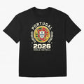 Portugal 2026 World Football Oversized T-Shirt Celebrate the Stars of Global Football Passion for FIFA World Cup 2026 USA Canada Mexico, with Neymar, Argentina, Goal Celebration Energy, Supporter Heritage, Football Icons and Worldwide Tournament