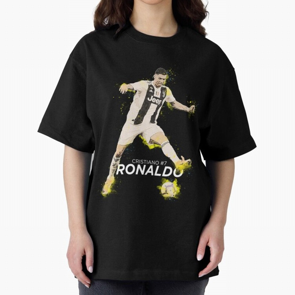Cristiano Ronaldo Cristiano Ronaldo Oversized T-Shirt Celebrate Classic Football Spirit in FIFA World Cup 2026 for Fans of Messi and Cristiano Ronaldo and England and Germany, Bringing Supporter Pride, Iconic Celebrations, Legendary Names and