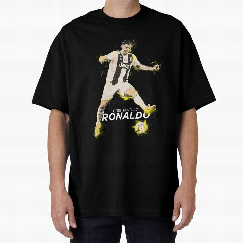 Cristiano Ronaldo Cristiano Ronaldo Oversized T-Shirt Celebrate Classic Football Spirit in FIFA World Cup 2026 for Fans of Messi and Cristiano Ronaldo and England and Germany, Bringing Supporter Pride, Iconic Celebrations, Legendary Names and