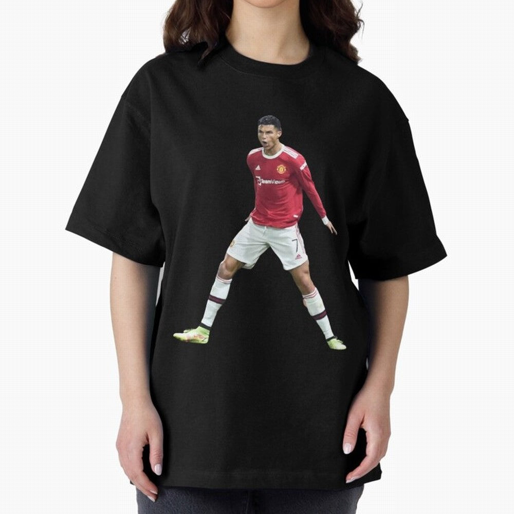 Ronaldo in Flight Oversized T-Shirt Bring Bold Fan Energy to Match Day Hype around FIFA World Cup 2026 Group Stage, Mbappe and Neymar, England, Match Day Excitement, Supporter Culture, Golden Goals and Global Football Passion; Created for Match Day