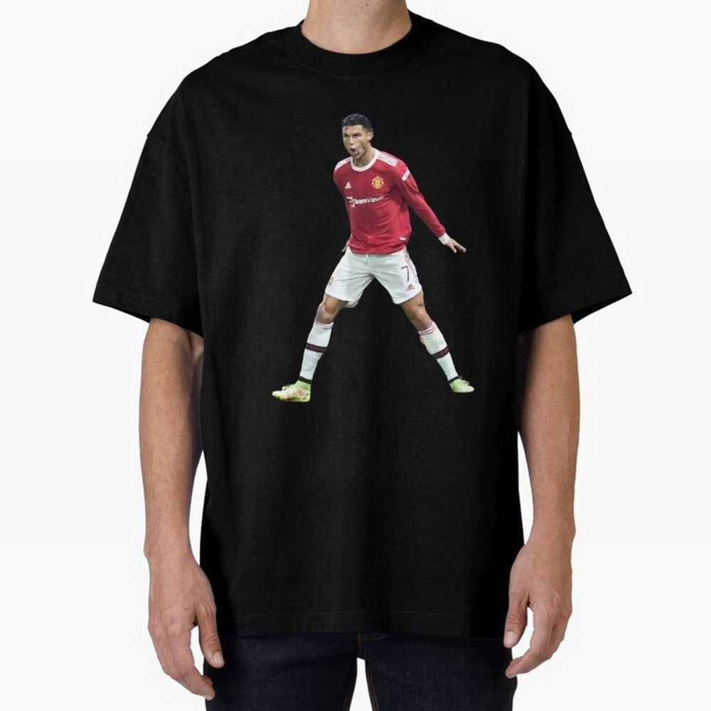 Ronaldo in Flight Oversized T-Shirt Bring Bold Fan Energy to Match Day Hype around FIFA World Cup 2026 Group Stage, Mbappe and Neymar, England, Match Day Excitement, Supporter Culture, Golden Goals and Global Football Passion; Created for Match Day
