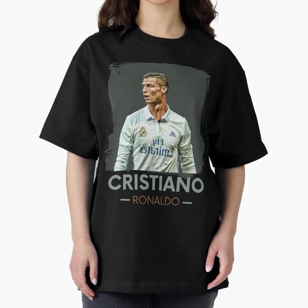Cristiano Ronaldo Best Seller Oversized T-Shirt Celebrate Supporters United by FIFA World Cup 2026 Spirit, Made for Germany, Messi, Vintage Soccer Flavor, Modern Football Stars, National Flags and Final Night Emotion; Built for Supporters Chasing