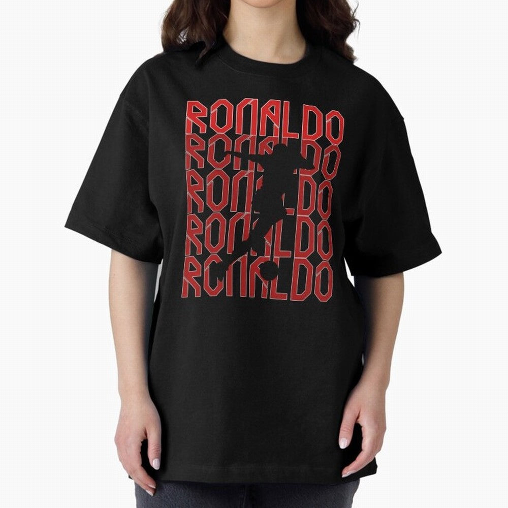 Cristiano Ronaldo Oversized T-Shirt Treasure the FIFA World Cup 2026 Journey through Messi, CR7 and Mbappe Highlights, Brazil Pride, Sports Nostalgia, International Competition, Famous Players and Unforgettable Victories; Created for Match Day
