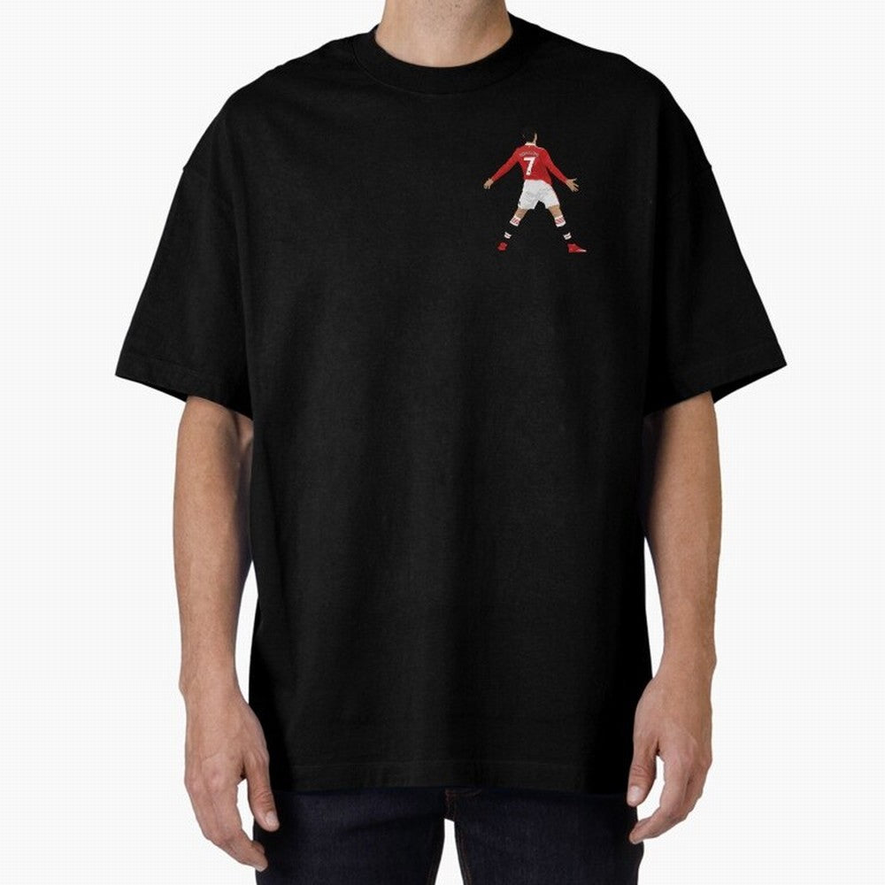 Ronaldo CR7 - Manchester Unided Oversized T-Shirt Keep Football History Alive during Match Day Hype around FIFA World Cup 2026 USA Canada Mexico, CR7 and Messi, Spain and Netherlands, Football History, Final Match Energy, Crowd Noise and Once in a
