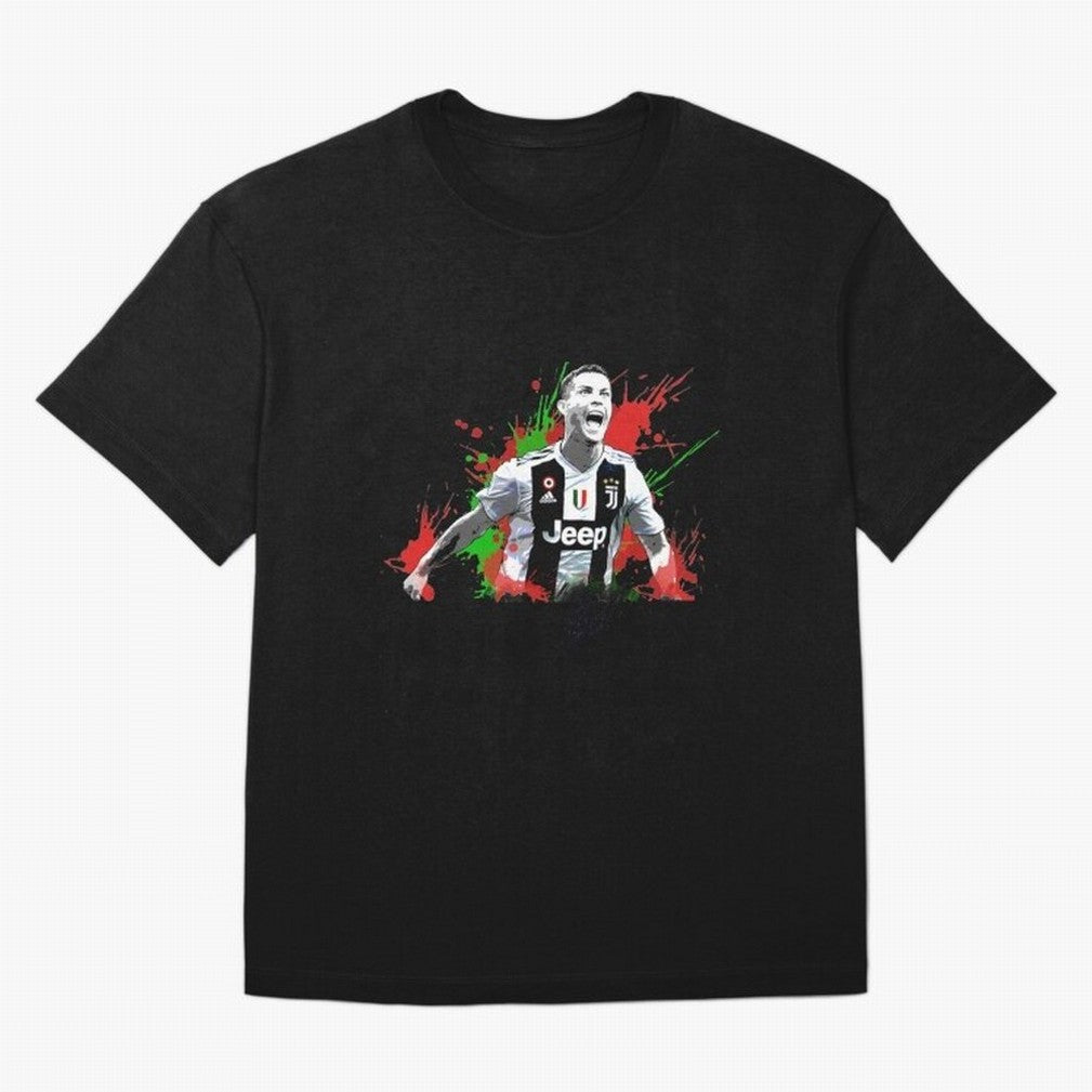 Cristiano Ronaldo Cristiano Ronaldo Oversized T-Shirt Feel the Trophy Chase of the FIFA World Cup 2026 Journey through Messi Highlights, Brazil Pride, Football Festival Excitement, Trophy Ambitions, Country Rivalries and Star Player Buzz; Ideal for