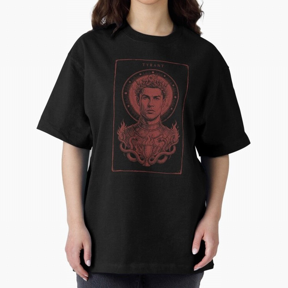 Ronaldo ¡ª The Relentless Ascendant Oversized T-Shirt Enjoy Global Football Passion for FIFA World Cup 2026 Group Stage, Built around Haaland and Mbappe, Portugal, Sports Nostalgia, International Competition, Famous Players and Unforgettable